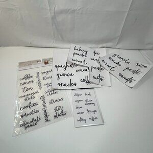 Pantry Labels Stickers for Food Storage Kitchen Organization Containers Spices